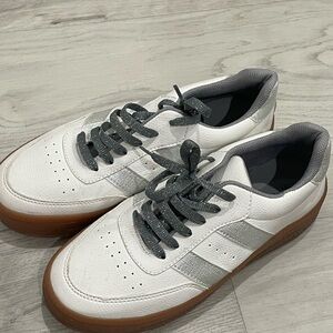 Stylish White and Gray women's Sneakers